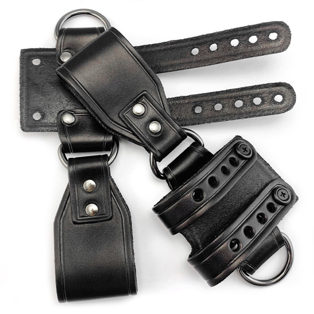 K Sheath Belt Buckle Made from Premium Vegetable Tanned Cowhide Leather Black