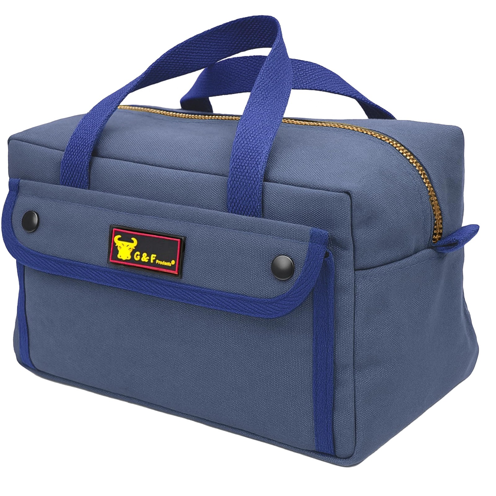 Waxed Canvas Military Duffle Bag, Water-Resistant, Adjustable Strap, Double Z…