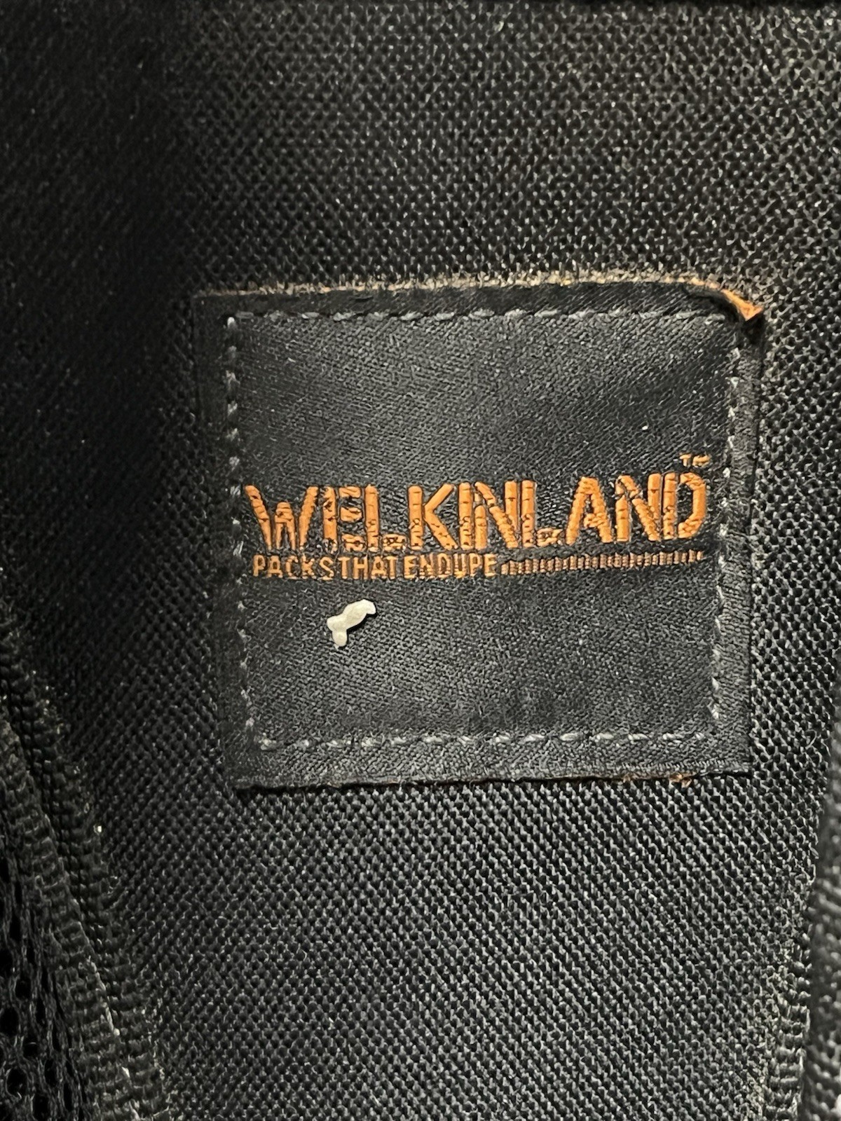 WELKINLAND 77 Pocket Large Tool Backpack Black/Orange Molded Base, Padded Handle