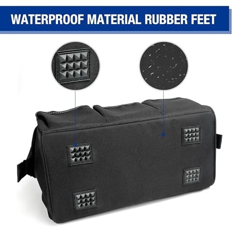 18″ Wide Mouth Tool Bag with Adjustable Shoulder Strap, Sturdy Bottom, Storage O