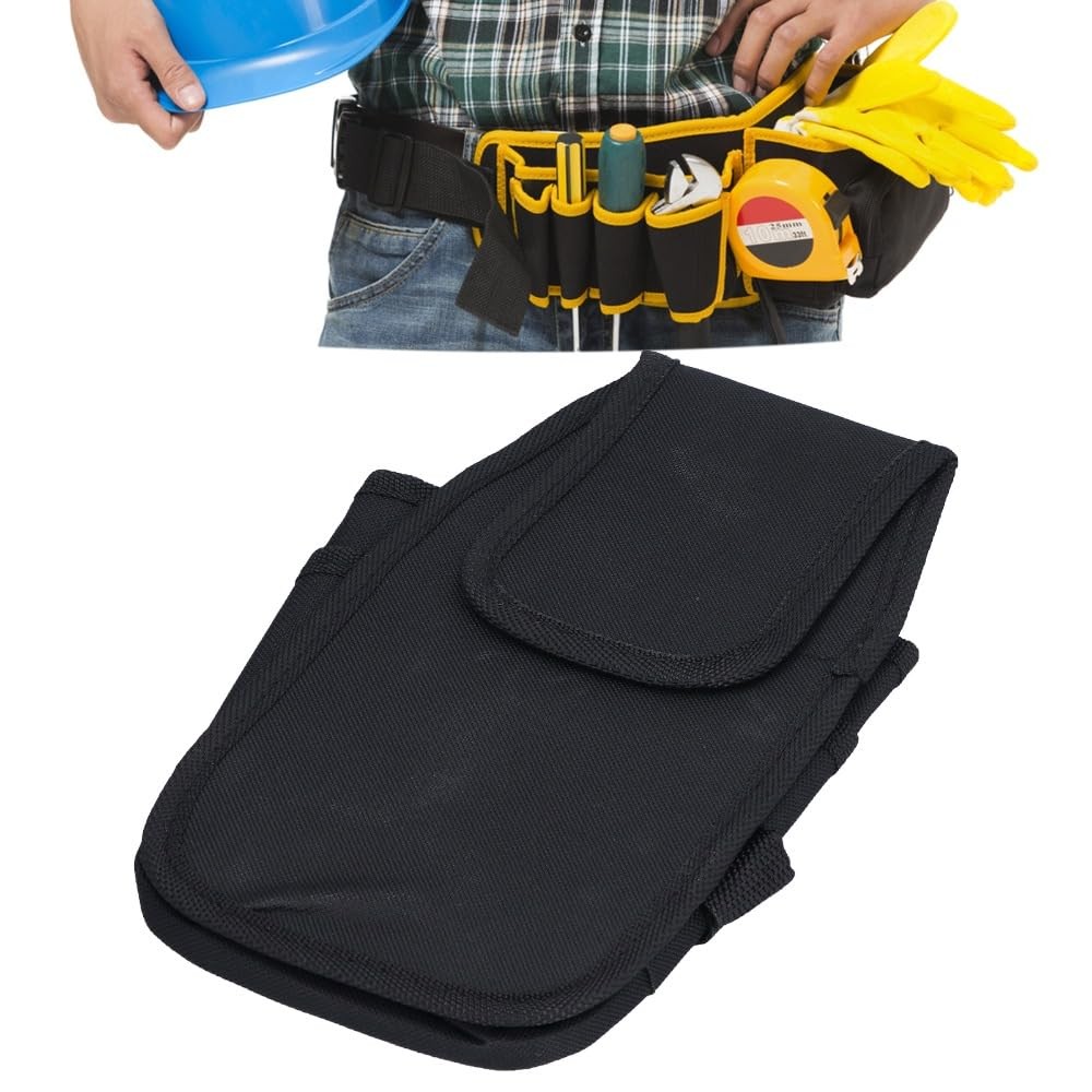‌10inch Electrician Tool Waist Bag – 600D Oxford Cloth Multi-Pocket Portable …