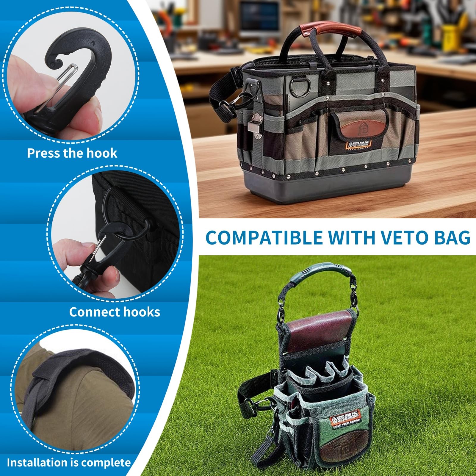 63″ Adjustable Shoulder Strap Compatible with Veto Pro Pac,with Detachable