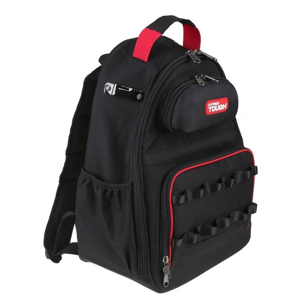 Unisex Portable Tool Backpack with Multiple Pockets and Loops Durable Base