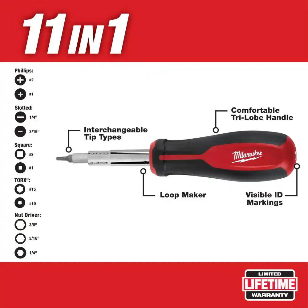 15-Pocket Electricians Tool Pouch/Holster with Quick Adjust Belt and 11-In-1 Mul