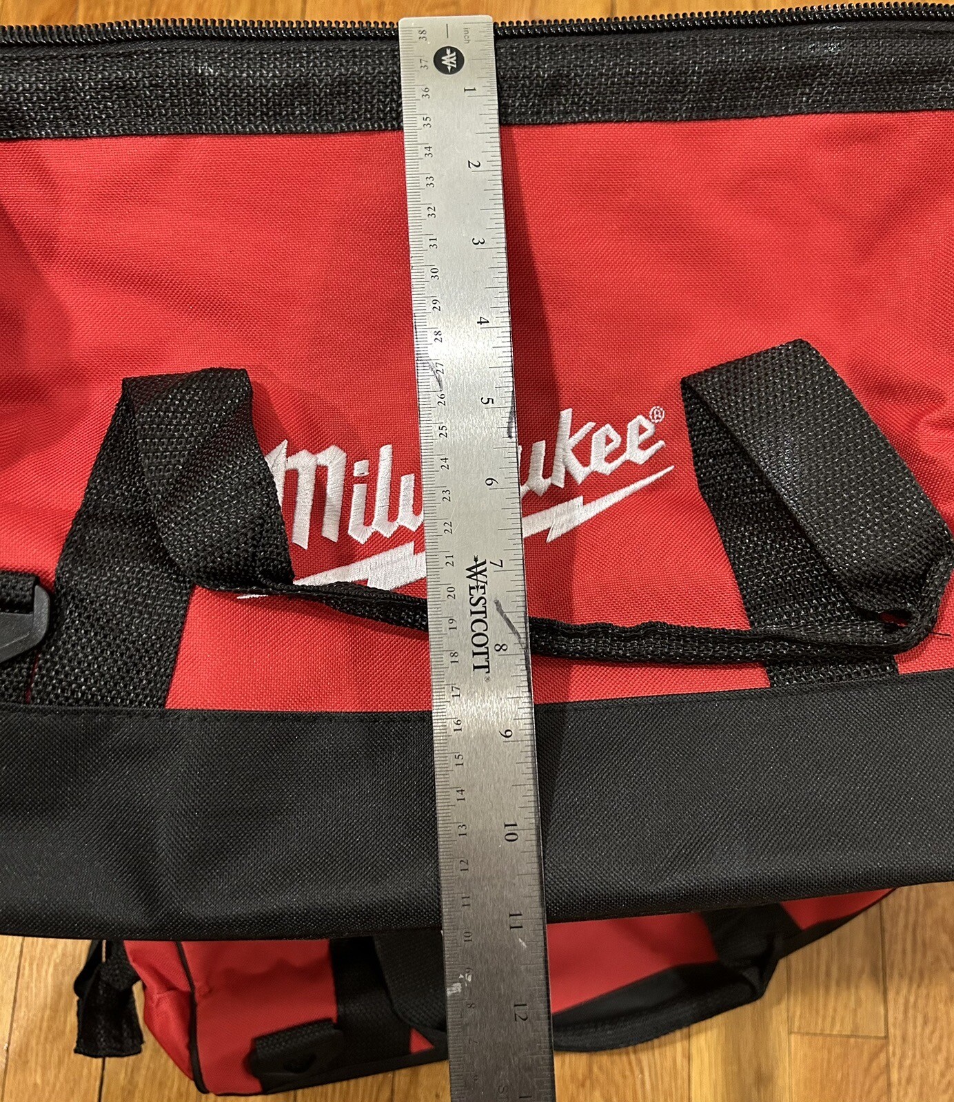 THREE 3 MILWAUKEE 16 x 11 x 9.5″ 50-55-3550 CANVAS CONTRACTOR TOOL BAG SET NEW