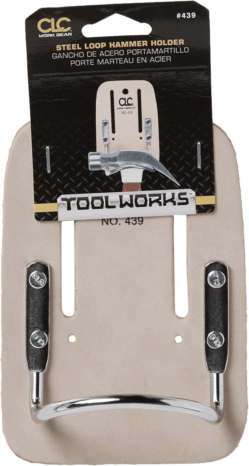Cradle-Style Leather Hammer Holder for Secure Tool Storage – Perfect for Pros