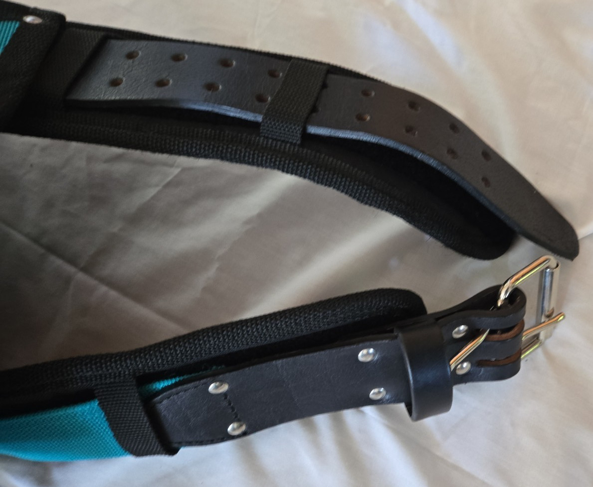 Makita Heavy Duty Tool Belt Back Support Strap Multiple Pouches 56″ Long NEW