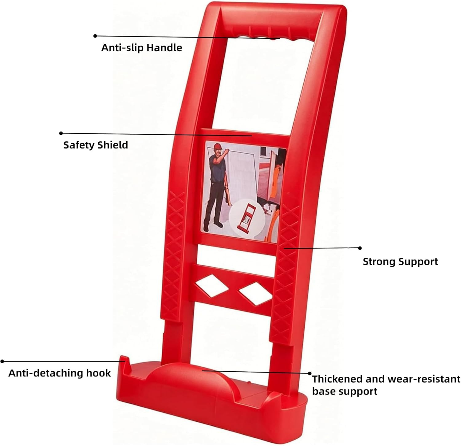 2 Pack Drywall Carrier Tool, 176Lbs Load Bearing Heavy Duty Panel Carrier, ABS P