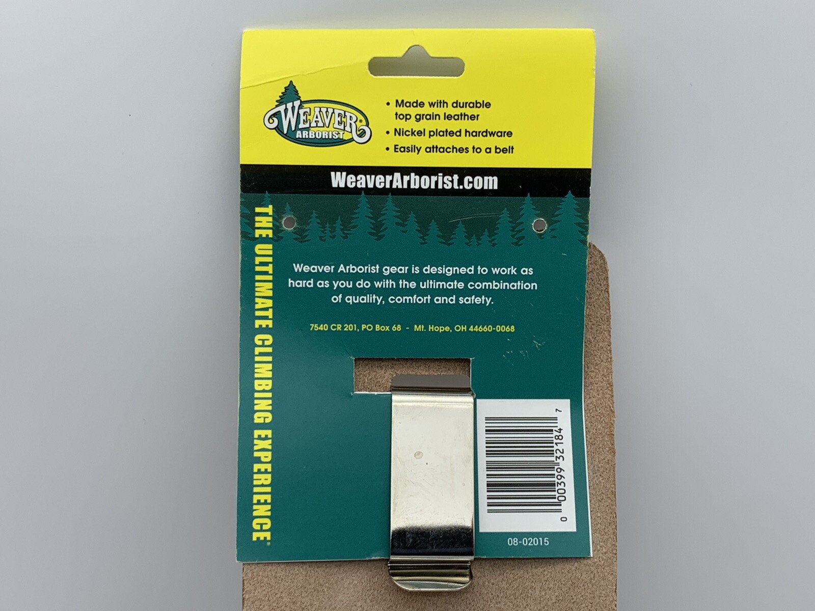 Weaver Arborist Leather 7” Folding Saw Pouch Top Grain Nickel Plated 08-02015
