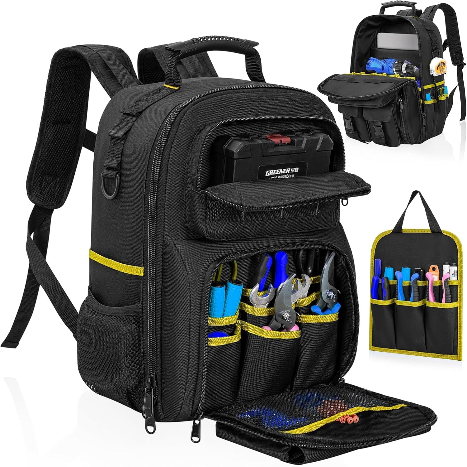 Water-Resistant Heavy Duty Tool Bag with Comfortable Shoulder Support – 28lbs