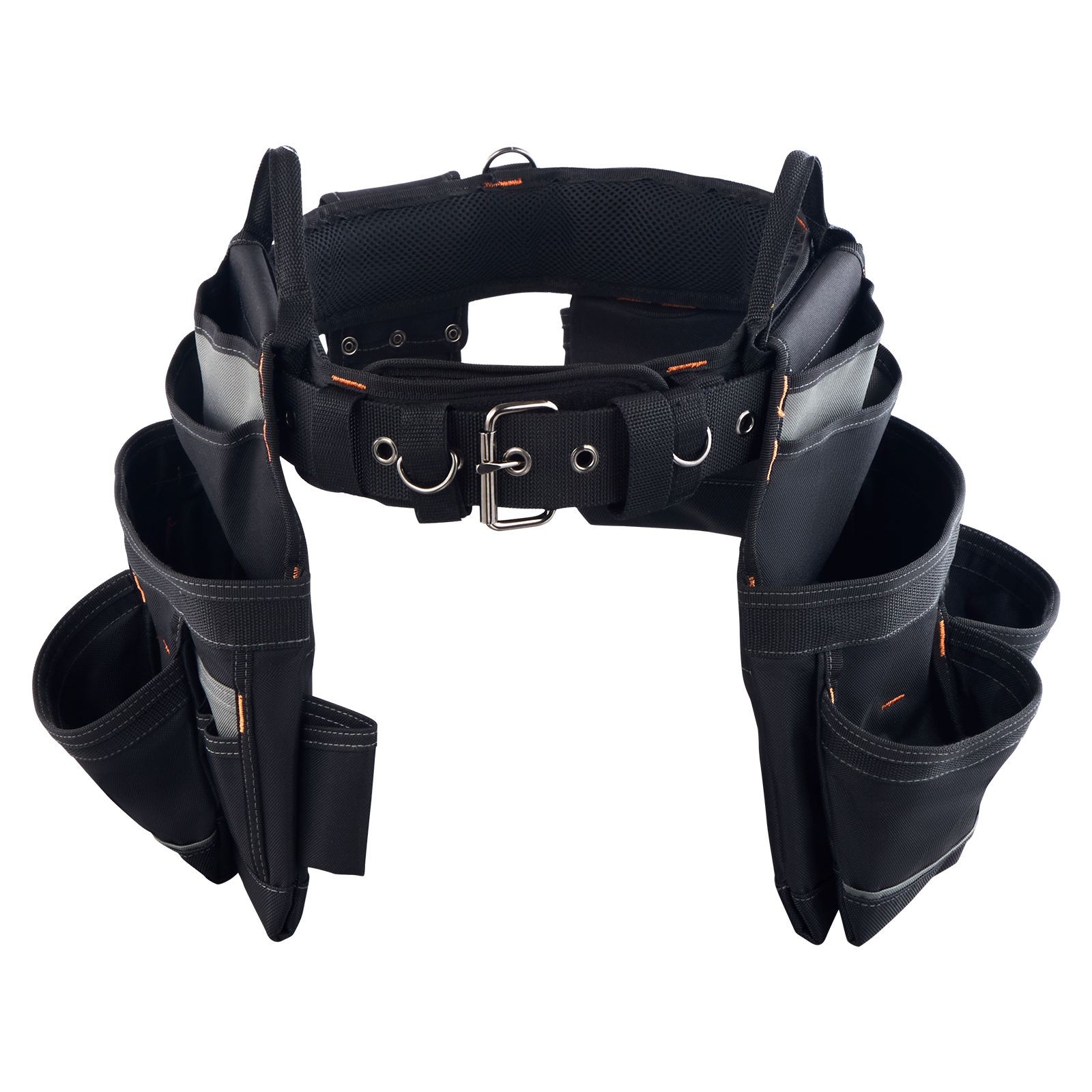 Heavy-Duty 18-Pocket Tool Belt, Adjustable 31-51in, 600D Polyester