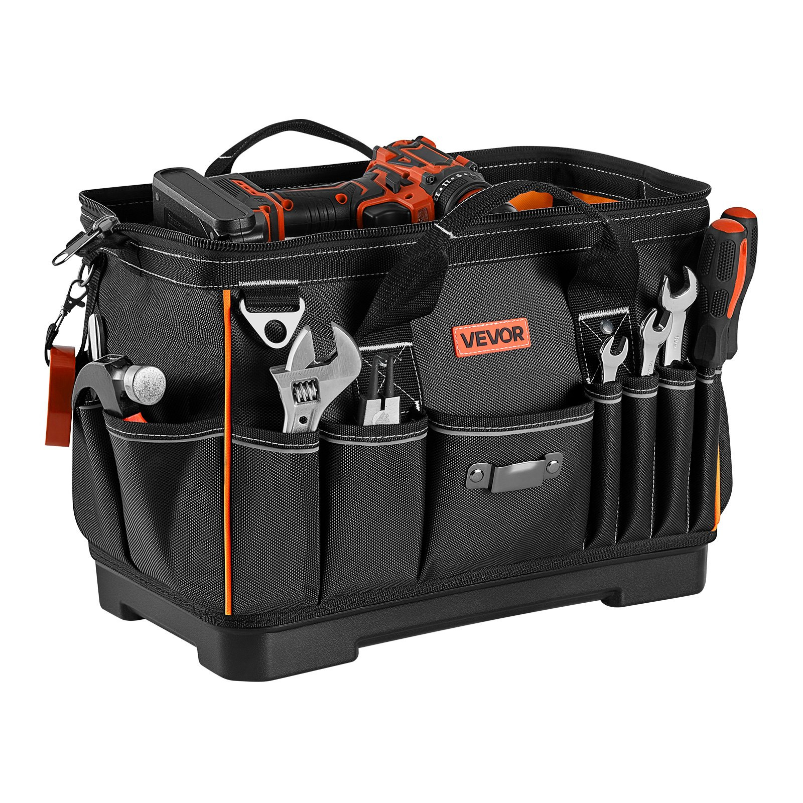16.1″ Tool Bag 33 Pocket Toolbox Organizer w/ Water Resistant Base