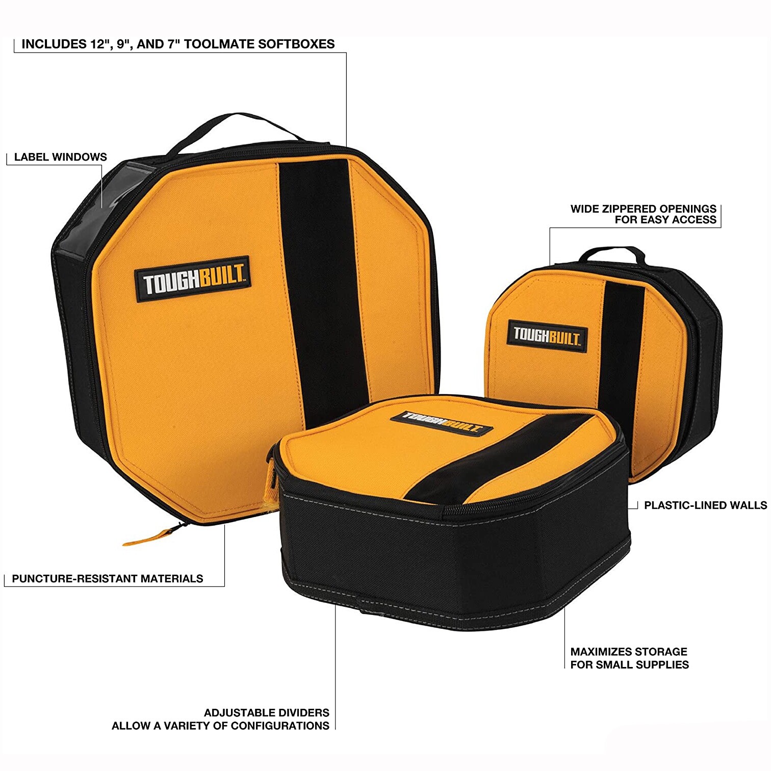 New ToughBuilt SoftBox Toolmate 3-Pack – P/N TB-192-C-1BES