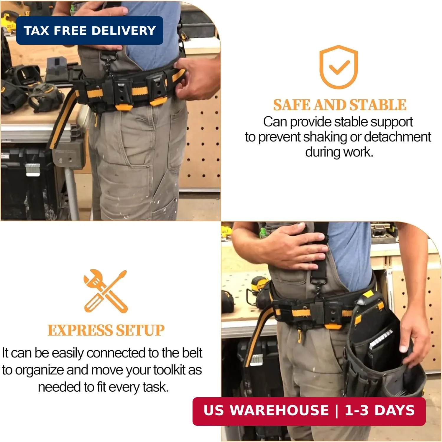 Tool Belt Clip Fits for TOU-CT Models ClipTech Pouches