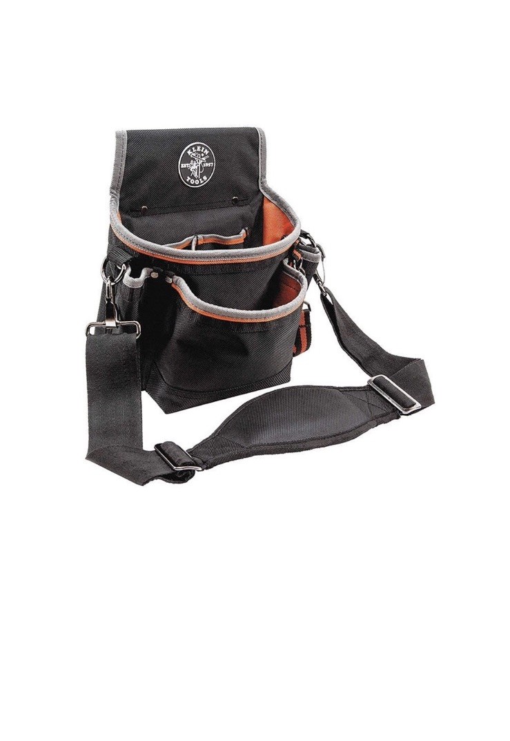 Klein Tools Utility Holster Pouch With Shoulder Strap 15 Pocket Tool Bag