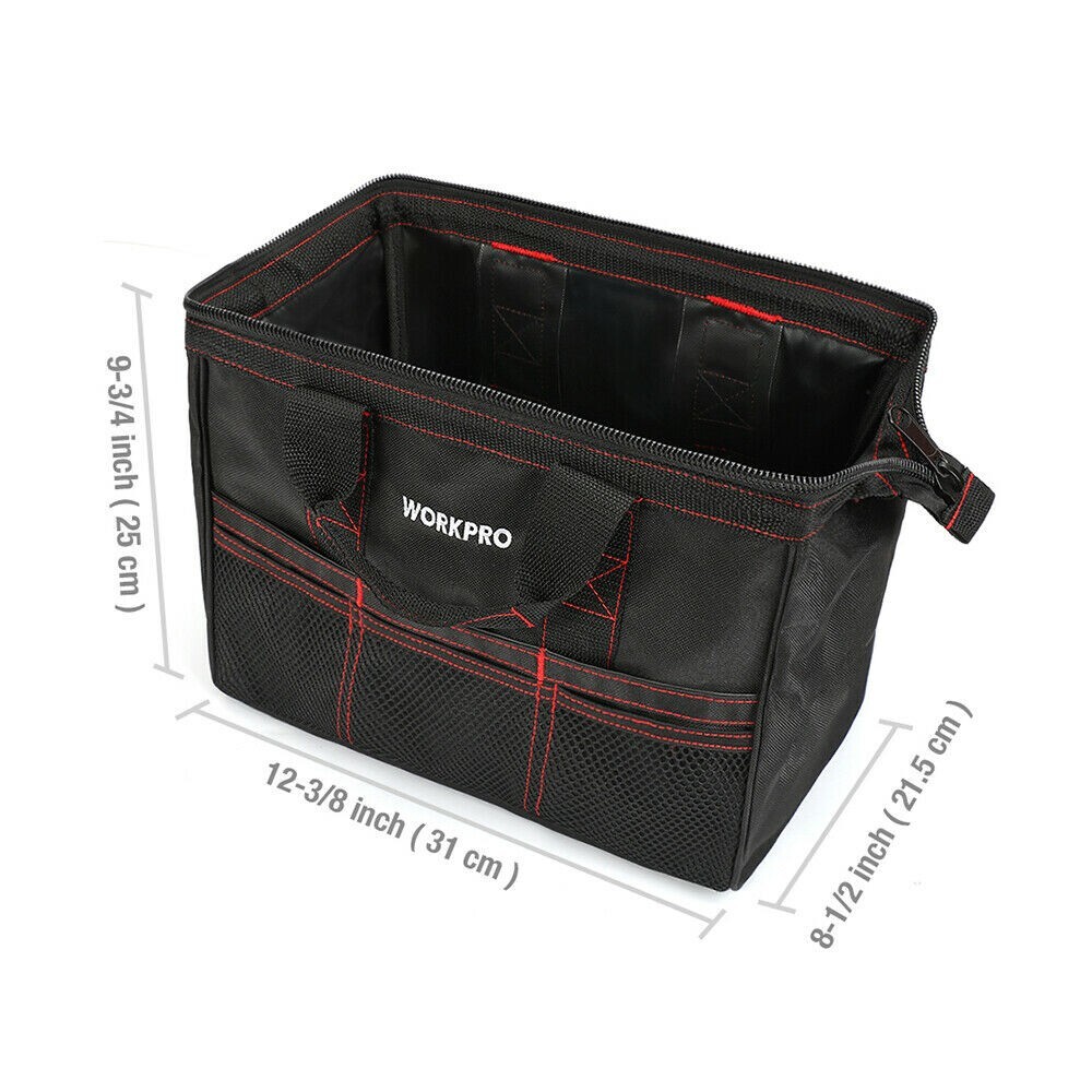 WORKPRO 2PIECE Tool Bag Tool Storage Bag Case Oxford Zipper-Top 13-inch &18-inch