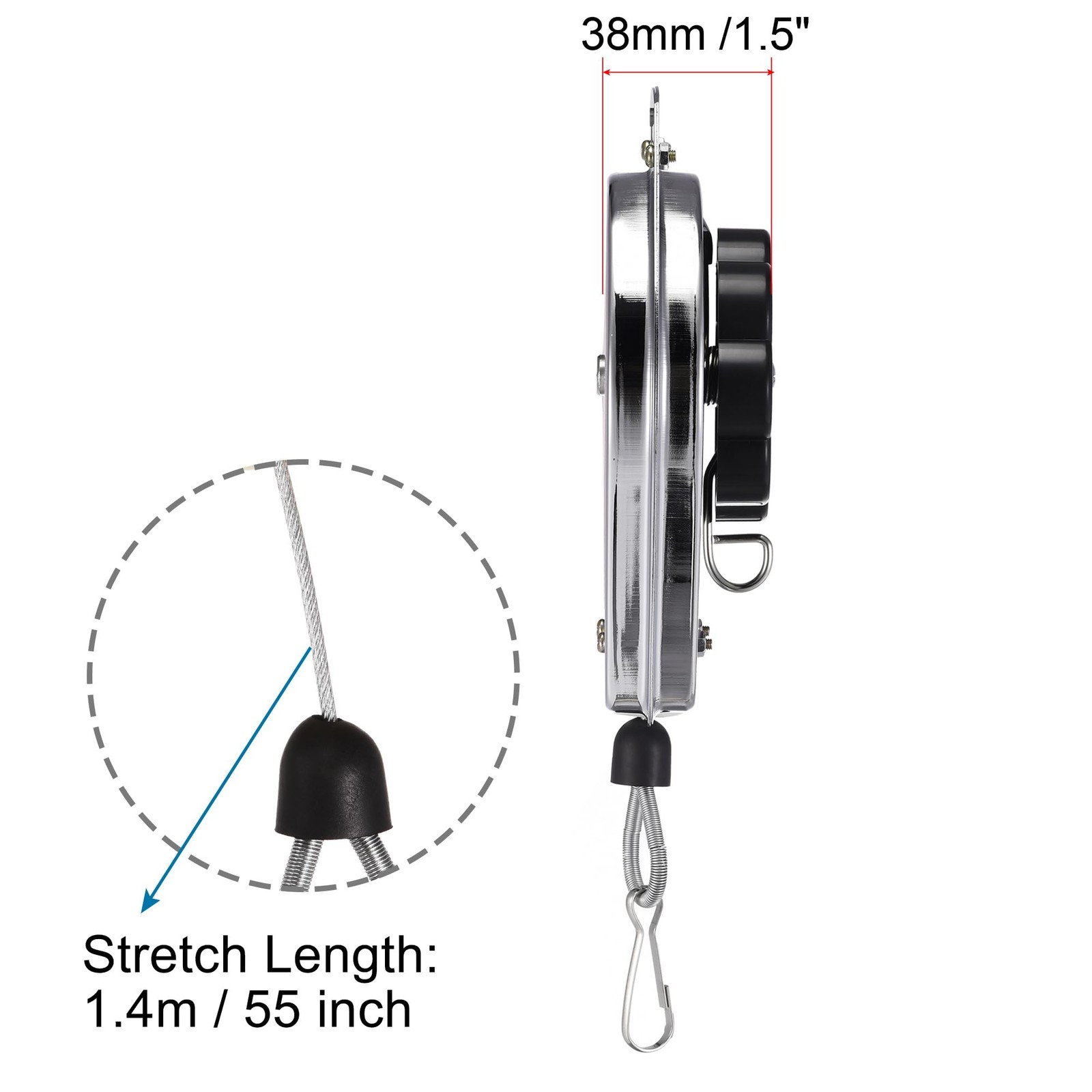 Retractable Spring Balancer Tool Holder Hanging Equipment 6.6-11lbs (3-5kg) R…