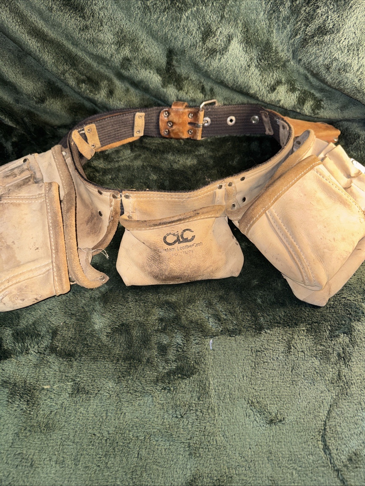 CLC Leather Tool Belt Custom Leather Craft No 175274 Adjustable Belt Buckle