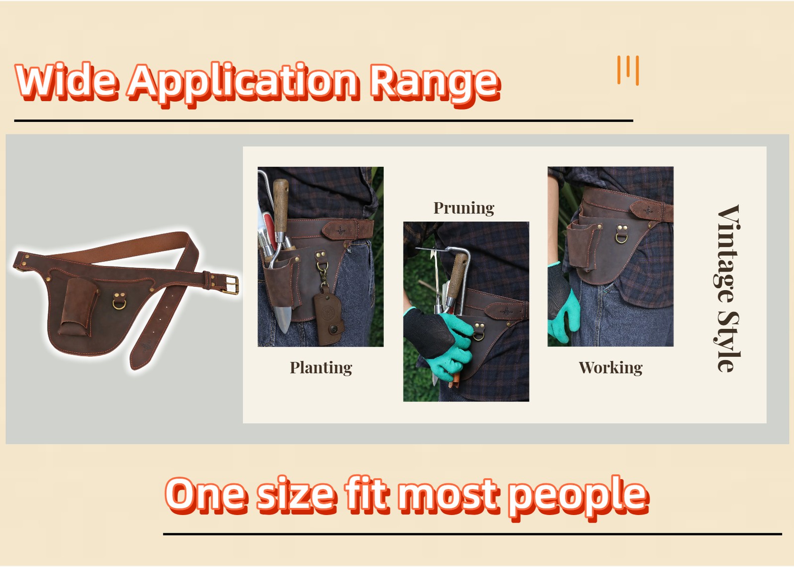 TOURBON Garden Florist Belt Bag Storage Pouch Waist Tool Holster-Special Offer