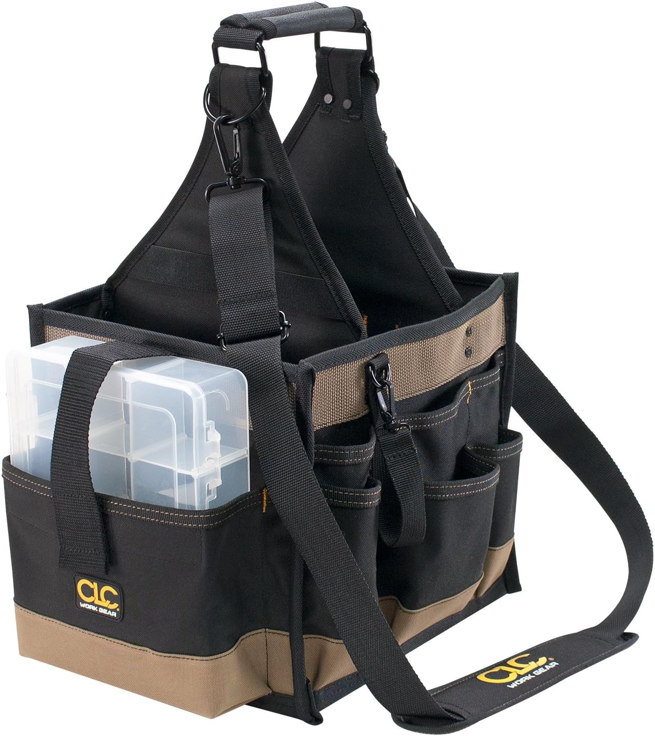 CLC Custom LeatherCraft 1528 Large Electrical and Maintenance Tool Carrier,Black