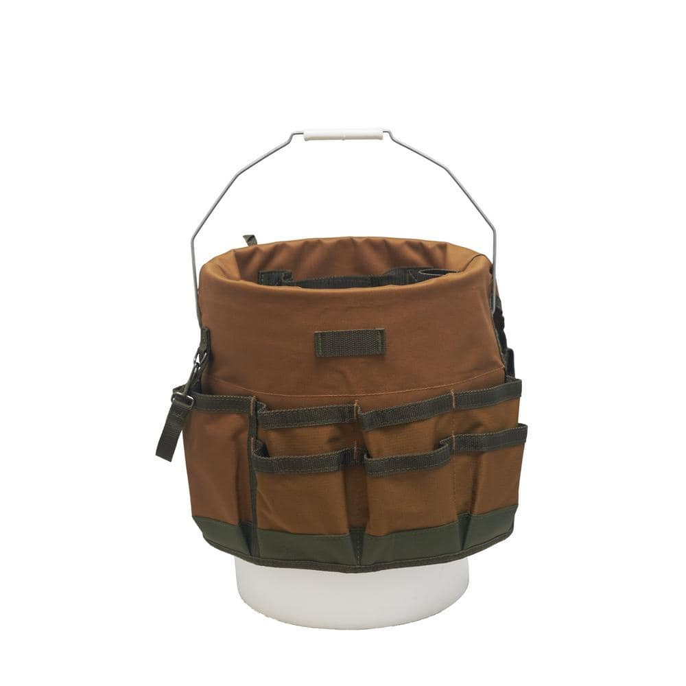 Bucketeer 5 Gal. Bucket Tool Organizer in Brown
