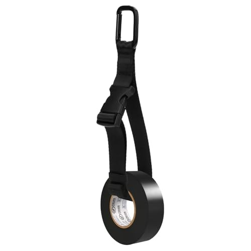 Electrical Tape Holder for Tool Belts – Thong with Strap Carabiner Clip
