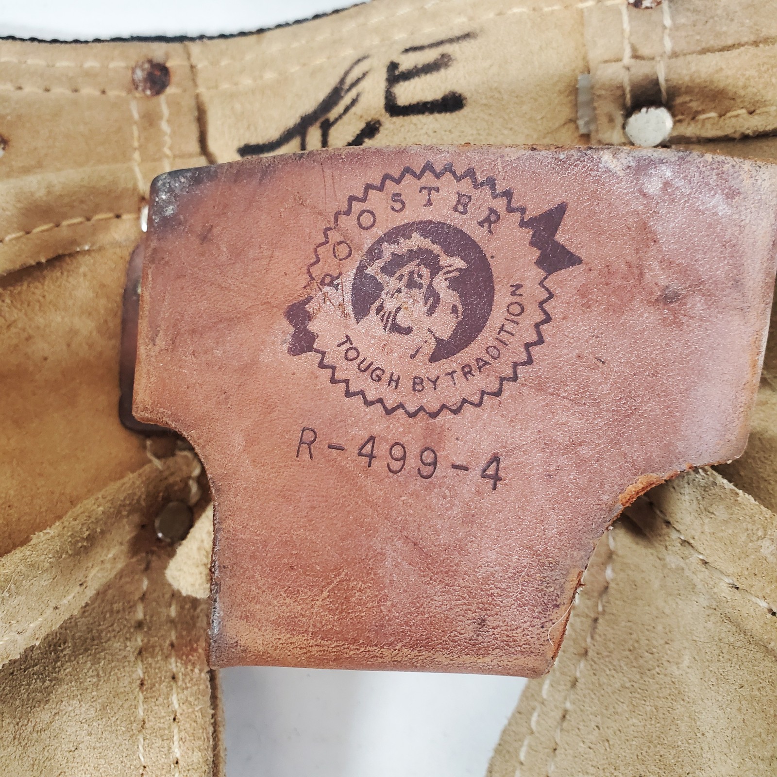 Rooster R-499-4 Leather Suede Tool Belt Pouch Carpenter Electrician Work Apron