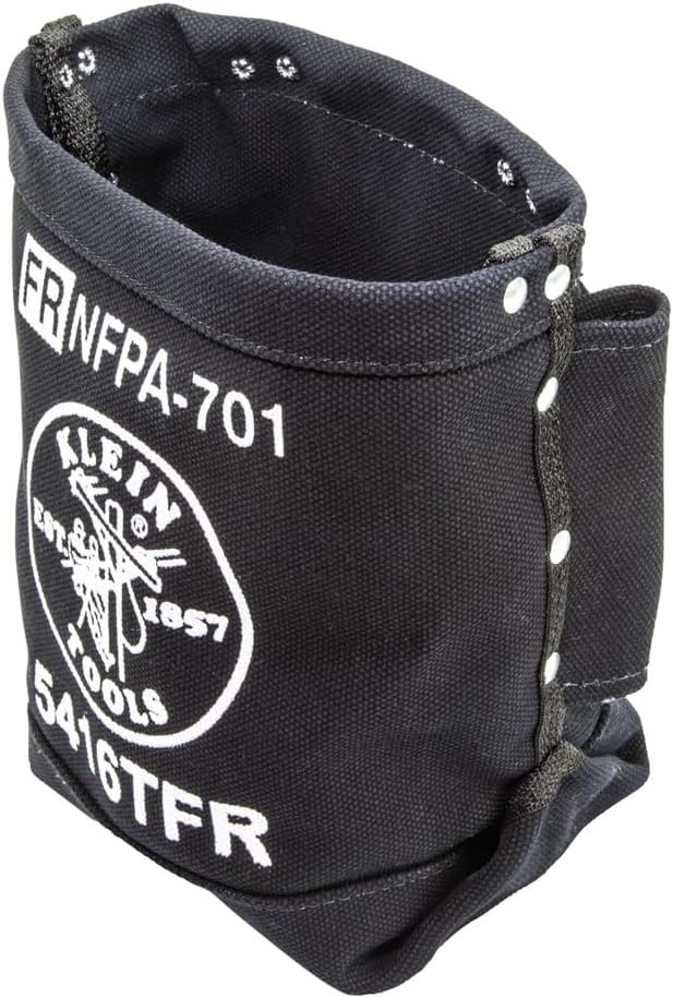 Durable Flame-Resistant Canvas Bolt Bag, 5x10x9-Inch with Tunnel Loop Connection