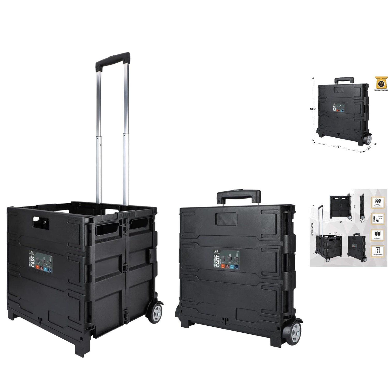 Robust 85-010 Pack-N-Roll Portable Tool Carrier – Ideal for Indoor & Outdoor Use