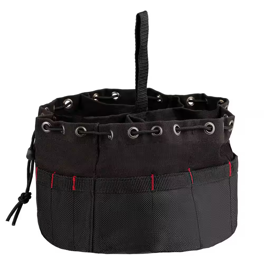 10 In Parachute Grab Bag Heavy Duty Small Parts19 Compartment Storage Tool Black