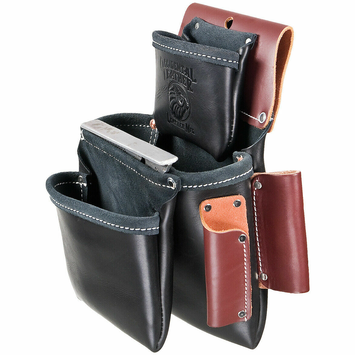 Occidental Leather B5060 3 Pouch Pro Fastener Nails Screws Bag Black