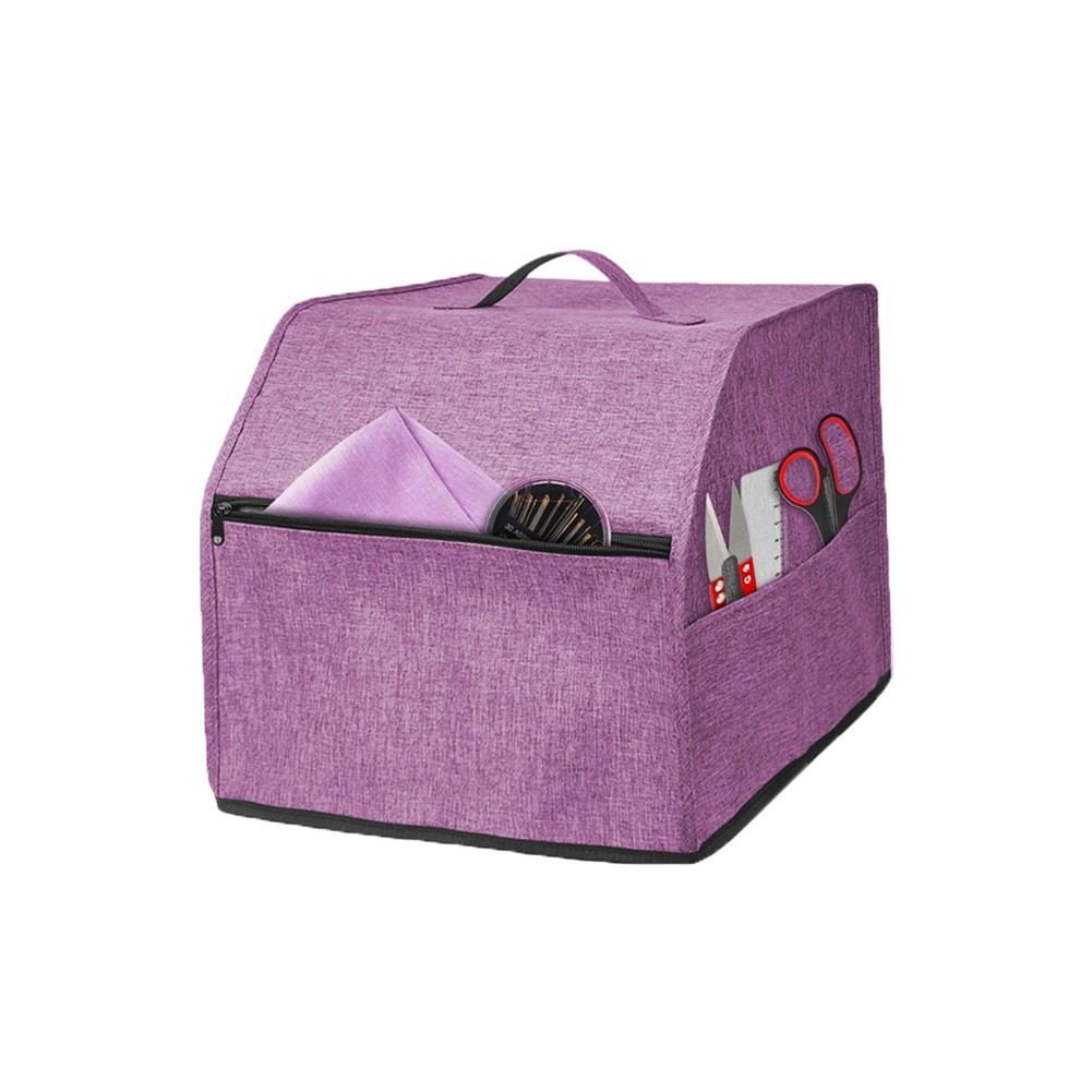 Oxford Cloth Overlock Sewing Machine Cover with Multiple Storage Options