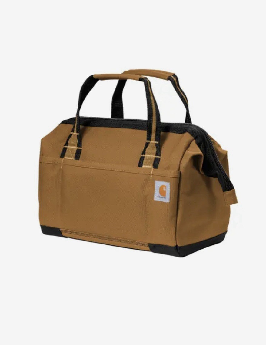CARHARTT TOOL BAG FOUNDRY SERIES BROWN 14 X 10.5 X 9 RAIN DEFENDER NEW