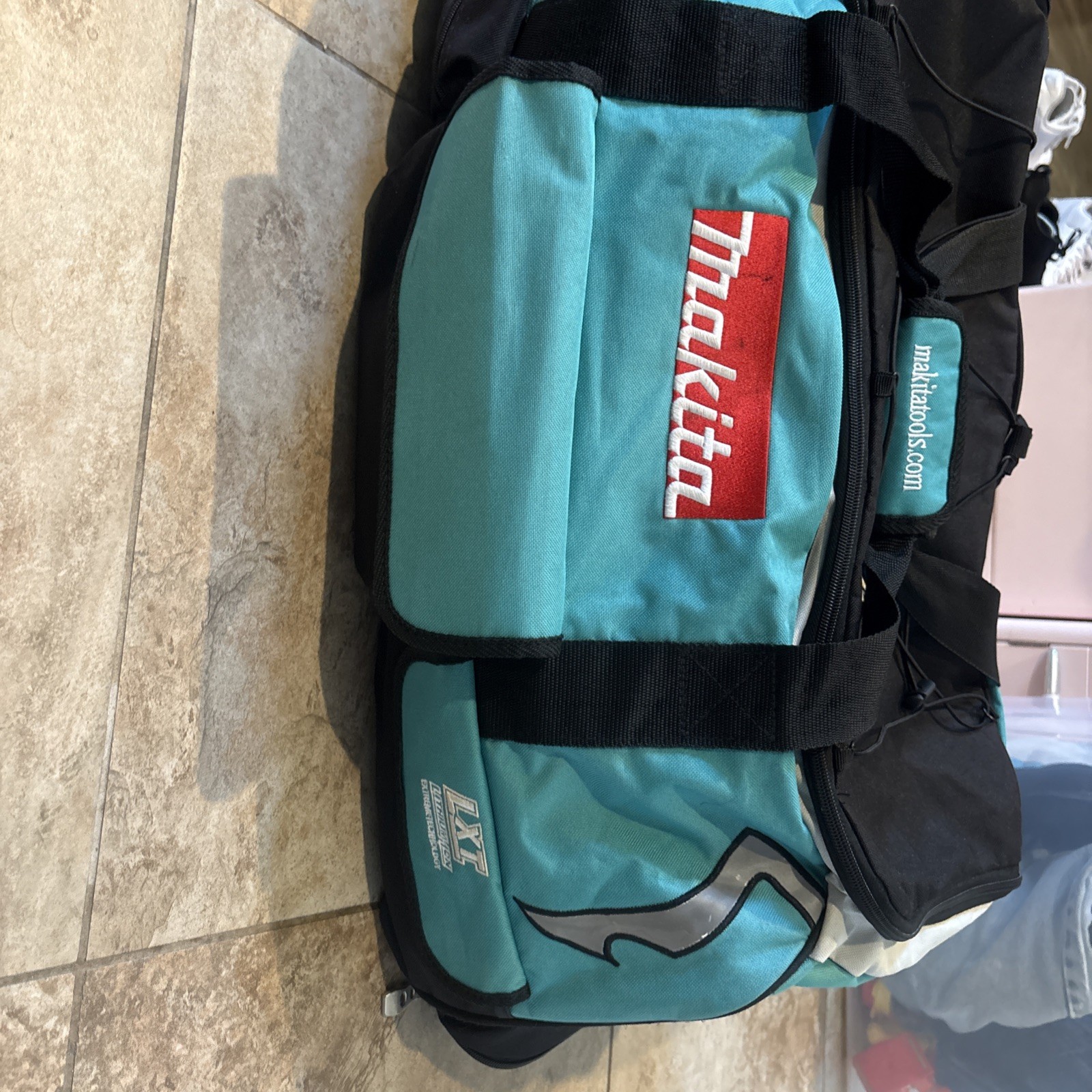 Makita Heavy Duty Tool Bag with Wheels 831269-3 black Teal Spellout