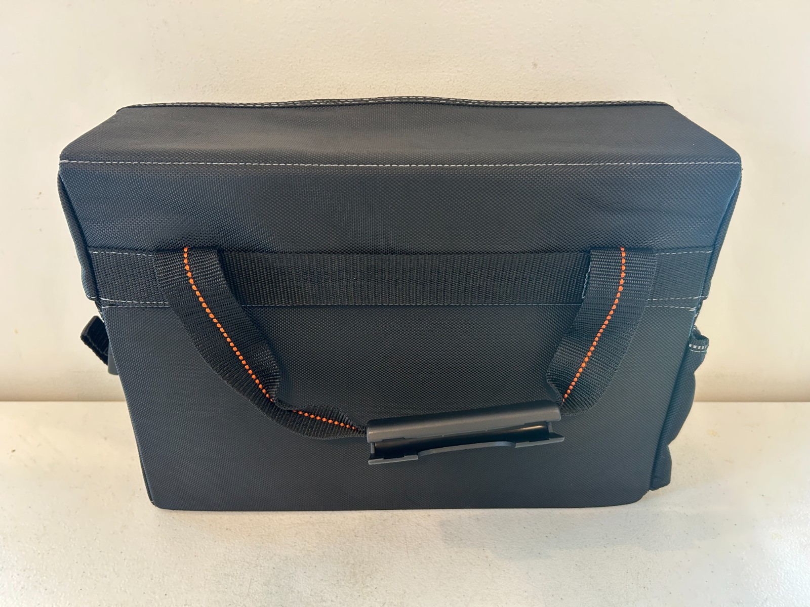 WELKINLAND 15-Pockets Electrician Tool Box Shoulder Tote Bag Large Black Orange