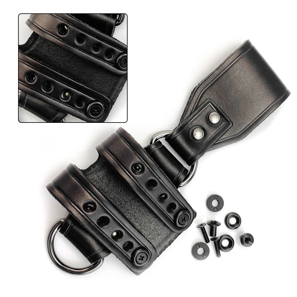 K Sheath Belt Buckle Made from Premium Vegetable Tanned Cowhide Leather Black
