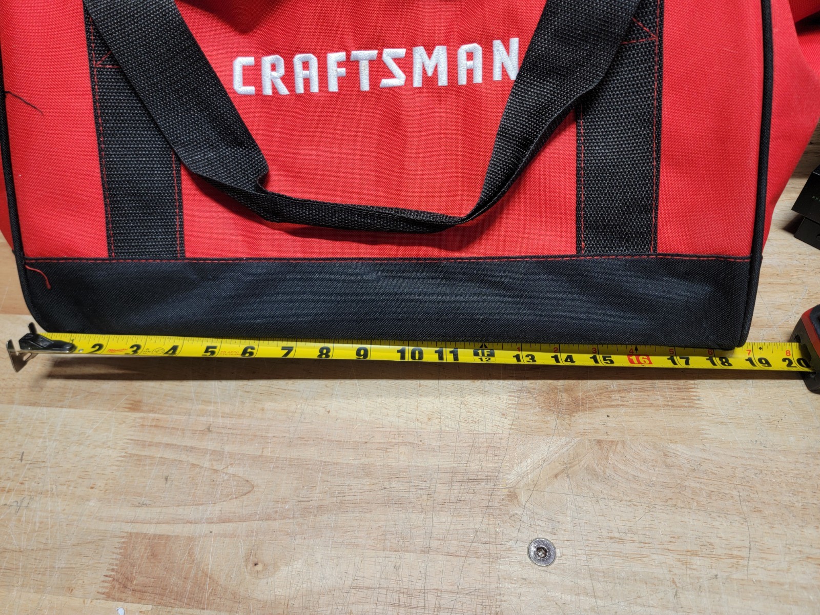 Craftsman Red And Black Large Tool Bag With Handle For Combo Kit Multiple Tools