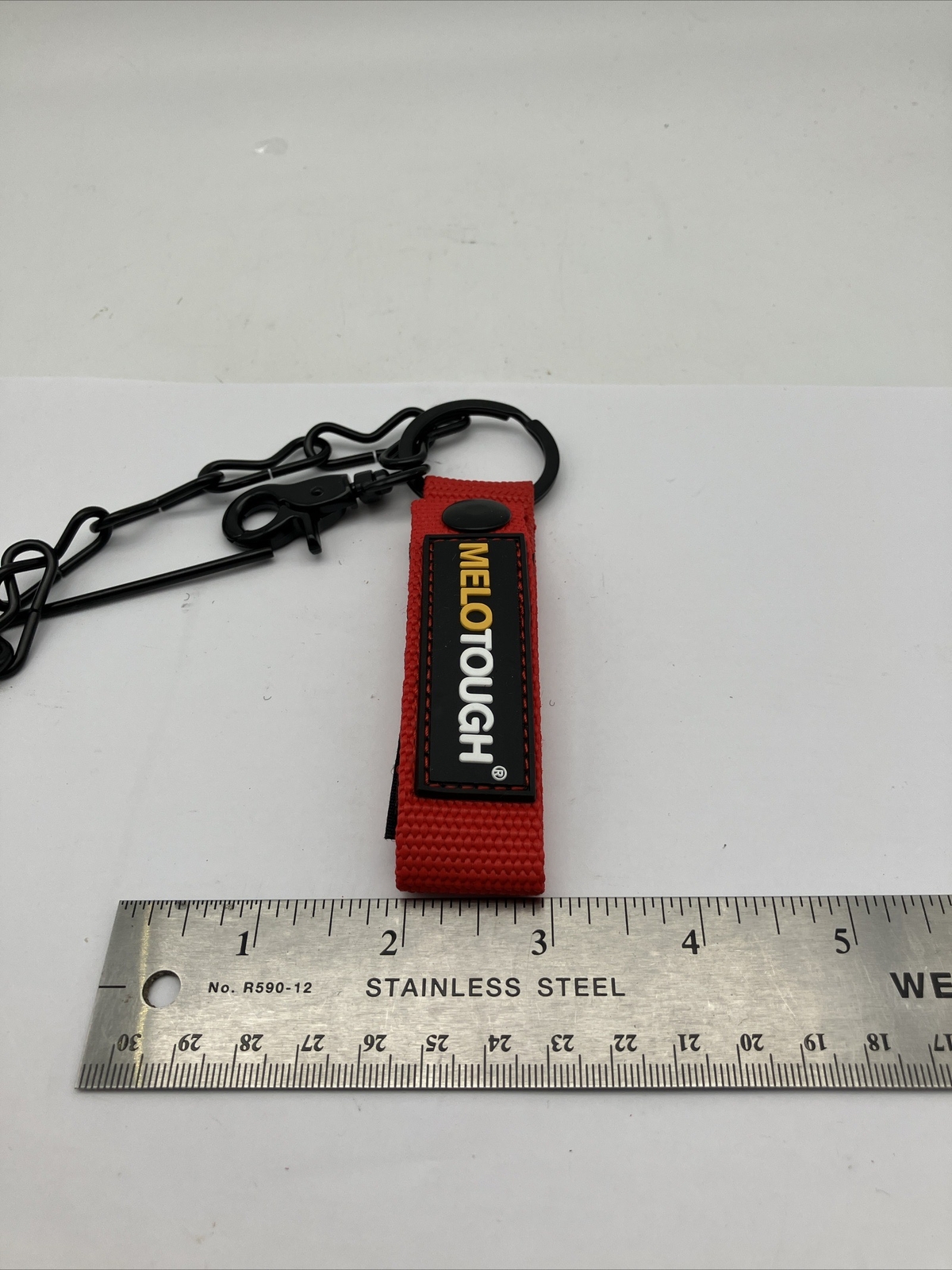 Tape Thong for Tool Belt Or Bag Electricians Tape Holder Chain Red Belts To 2.5″