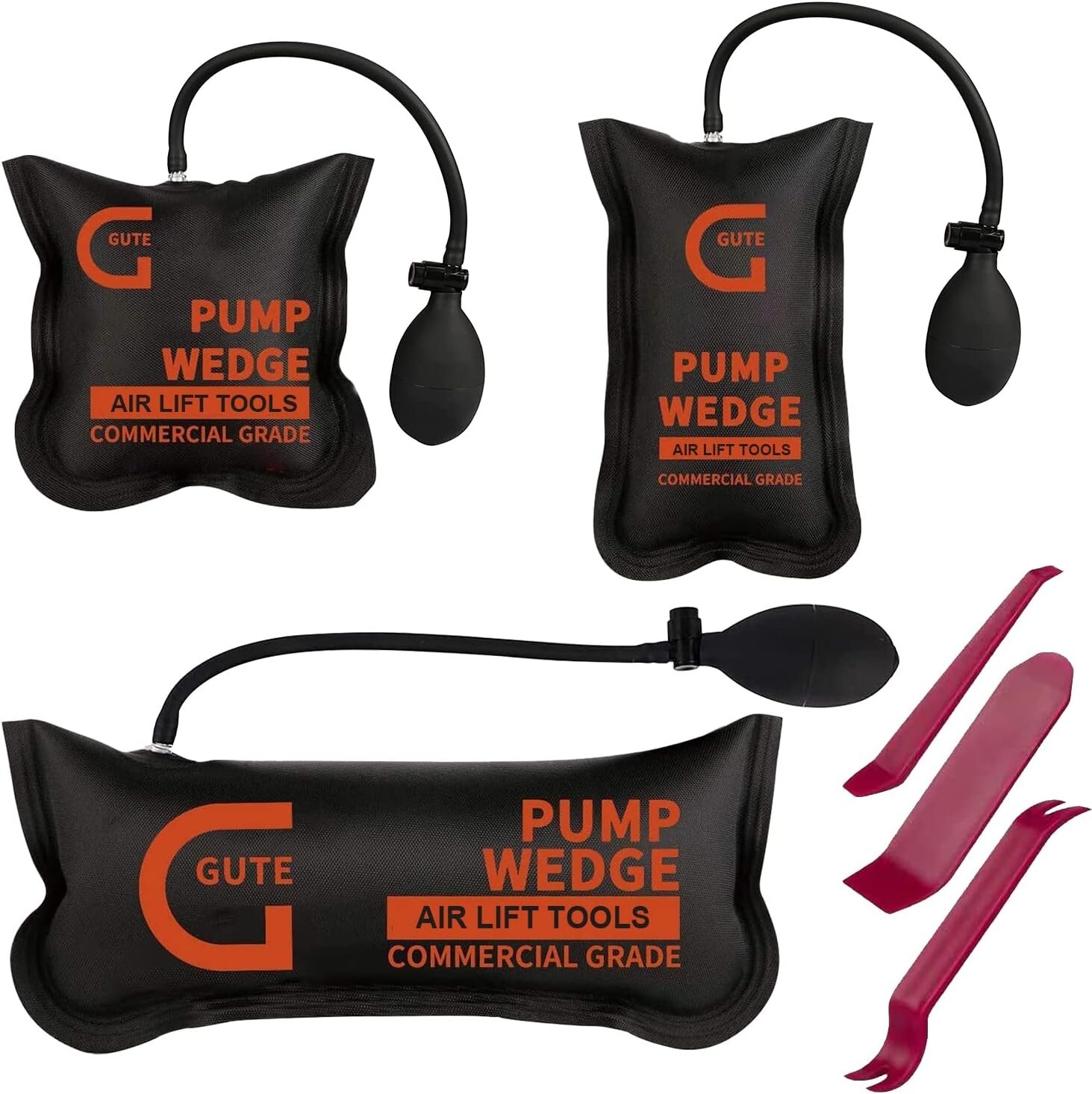 3-Pack Inflatable Air Wedge Bags, 330 LB Leveling Kit for Precision Alignments