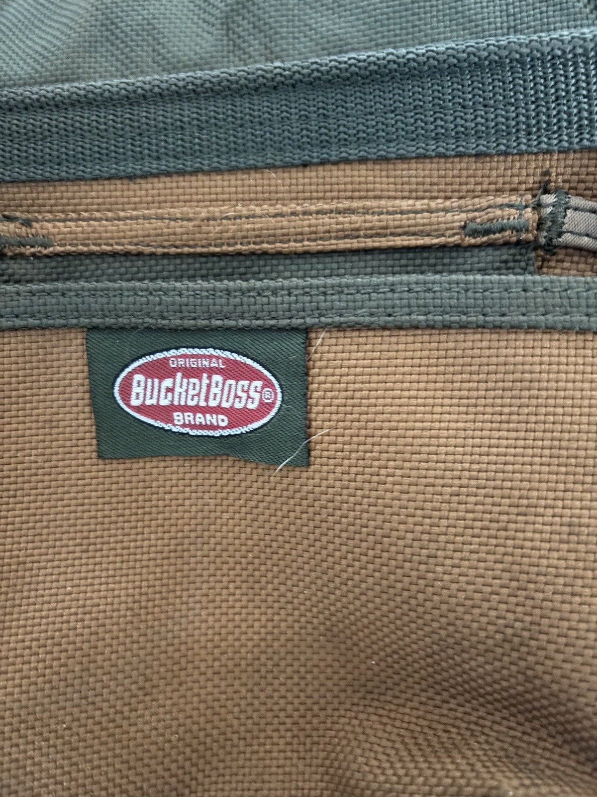 Bucket Boss Original Padded Fabric Tool Belt, Brown/Green, 1 Item
