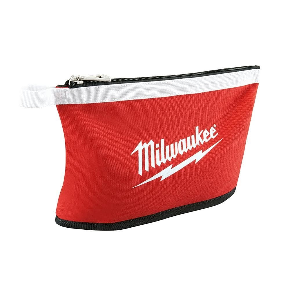 NEW Milwaukee Tool Zipper Bag 12 Inch Pouch Storage 3 Pack Red Tote Bag Durable