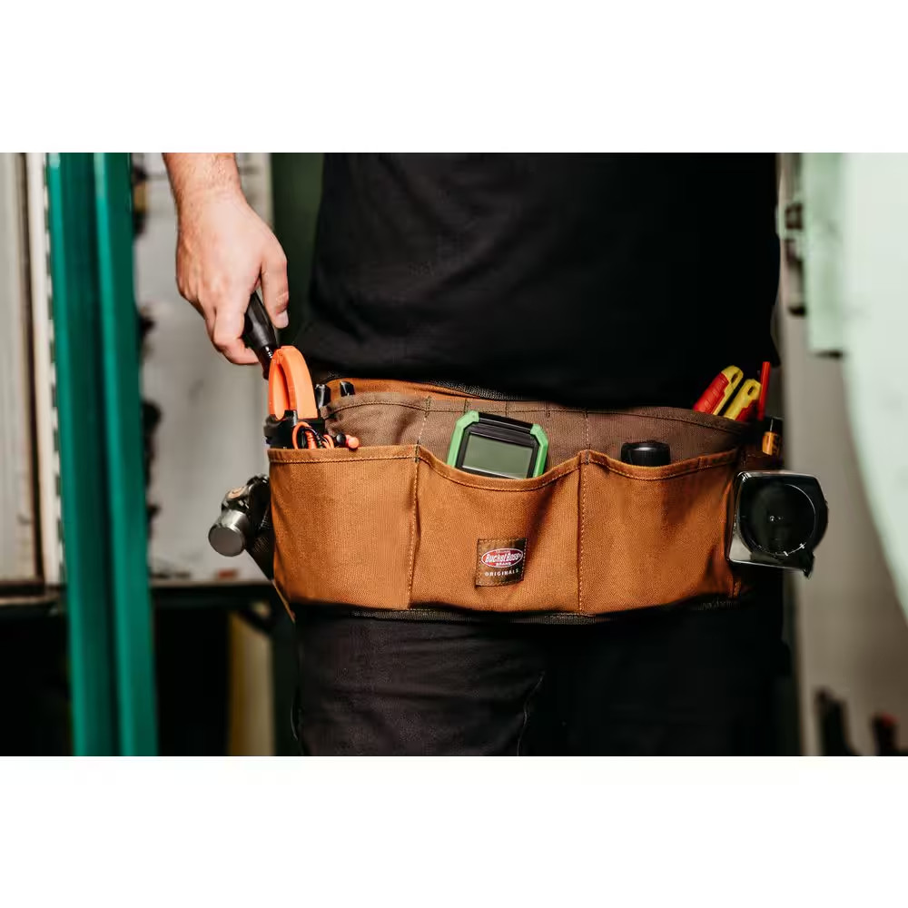 BUCKET BOSS 23 In. 13-Pocket Duckwear Super Waist Tool Work Apron