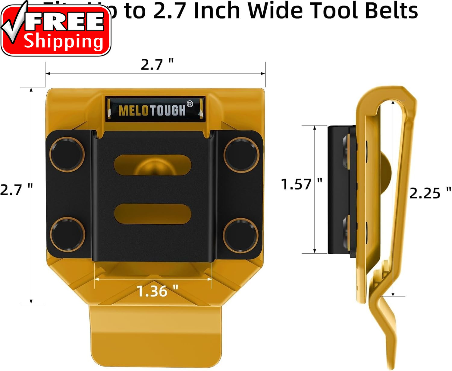 Drill Belt Clip,Drill Holder for Tool Belt,Measuring Tape Holder for Impact Driv