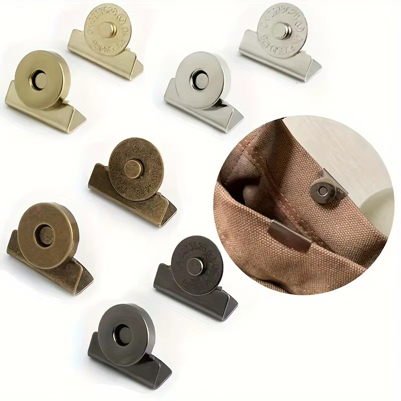 Magnetic Bag Buckles 8Pcs Snap Hidden Button Seamless Bag Accessories