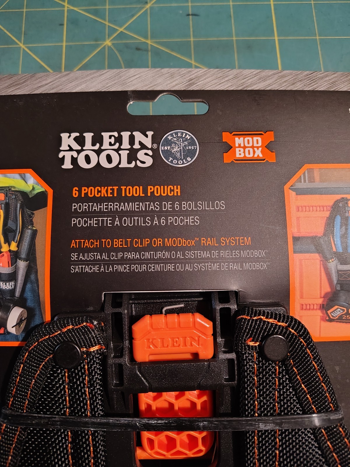 Qty 2 Klein Tools MODbox 6 Pocket Tool Pouch Durable Electrician Tool Organizer