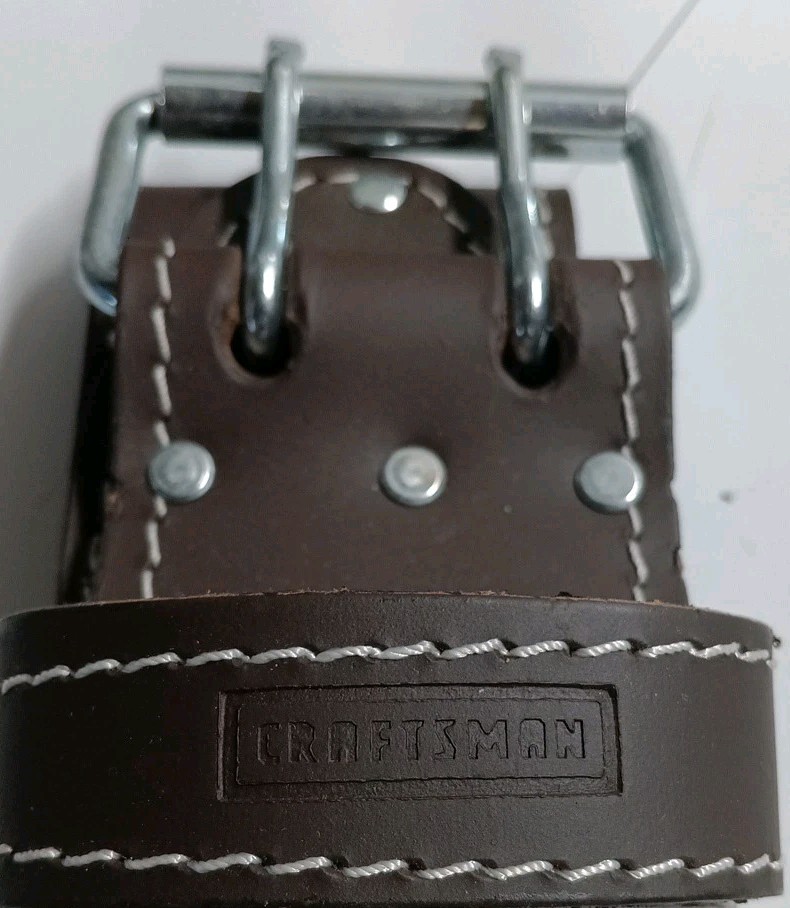 Workbelt Men’s Sears Craftsman 2 1/2 Inch Leather Belt # 9-40627