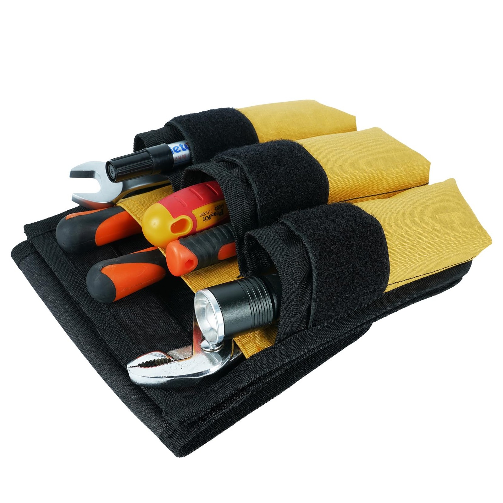 7-Pocket Firefighter Tool Pouch with Carry Handle and Flap, Fits in Bunker Ge…