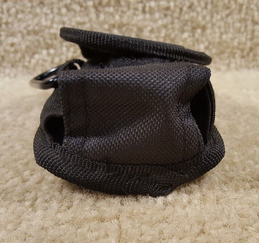 Black W/Silver Logo John Deere Tool Pouch Belt Clip Holster Hook & Loop Pocket