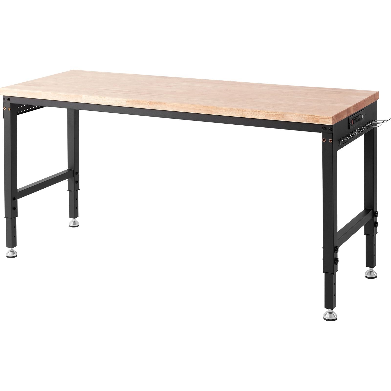 Adjustable Workbench, 72″ L X 25″ W Garage Worktable with Universal Wheels, 28
