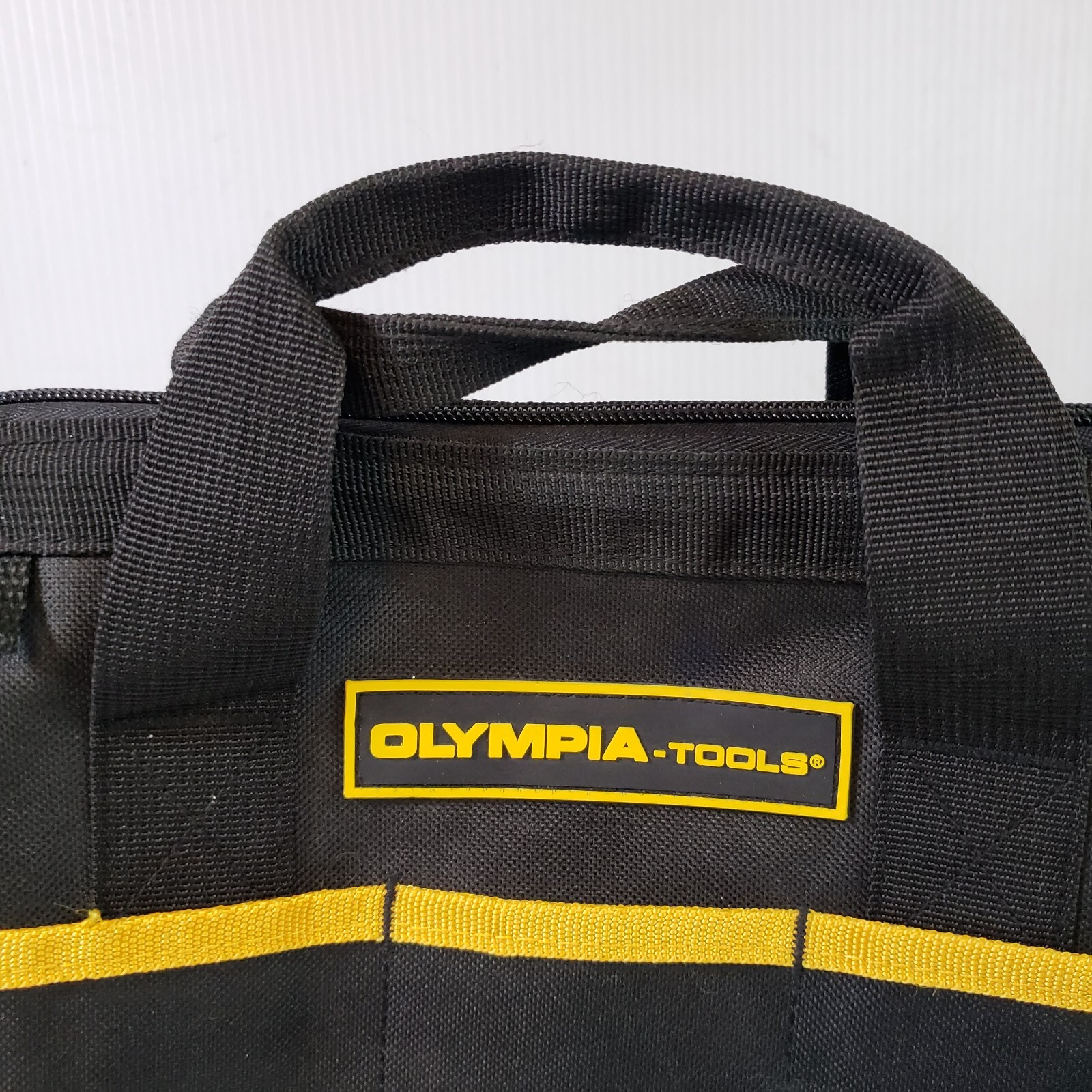 13 Inch Wide Mouth Tool Bag Molded Waterproof Base With 3 Pockets